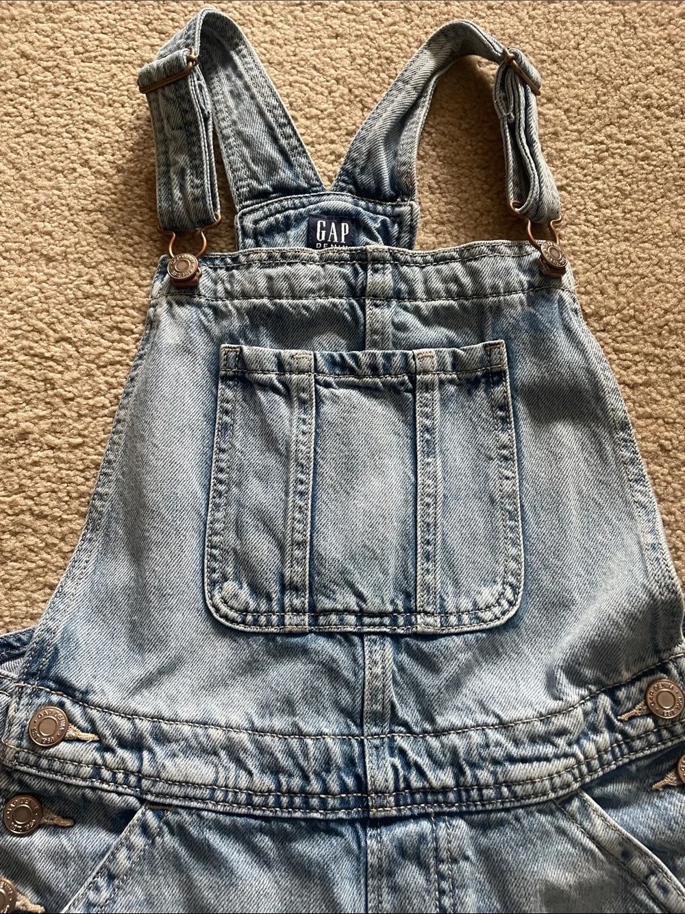 GAP Denim Kids Overalls - Light Blue